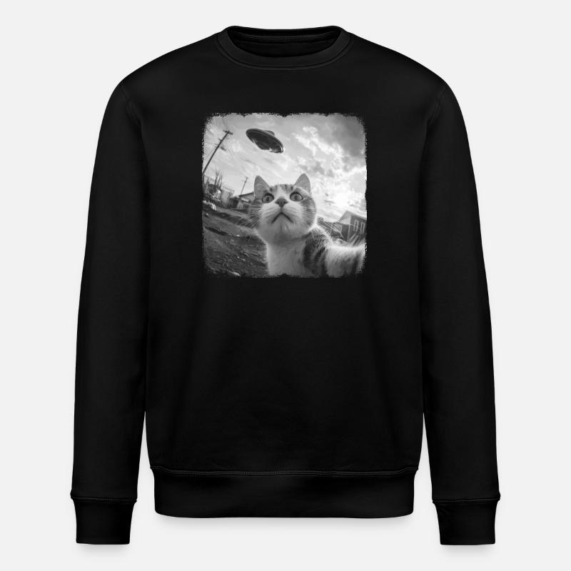 Chat et OVNI - Sweat bio ROLLER Stanley/Stella Unisexe - noir