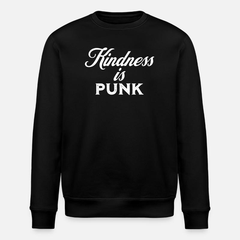 Freundlichkeit ist Punk - Stanley/Stella Unisex Bio-Sweatshirt ROLLER - Schwarz