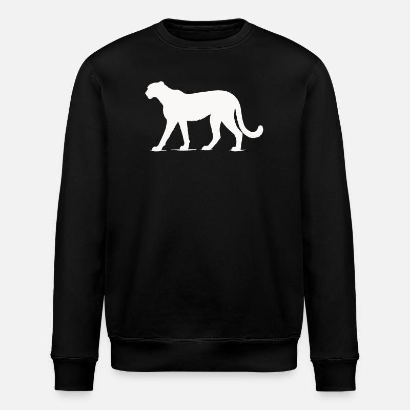 Gepard Tier  - Stanley/Stella Unisex Bio-Sweatshirt ROLLER - Schwarz