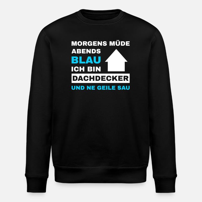 Roofer Roof Roofing Master Roofer - Stanley/Stella ROLLER Unisex Organic Sweatshirt - black