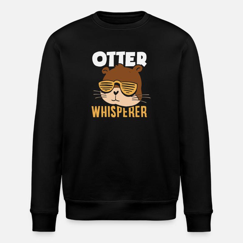 Seeotter-flüsterer - Stanley/Stella Unisex Bio-Sweatshirt ROLLER - Schwarz