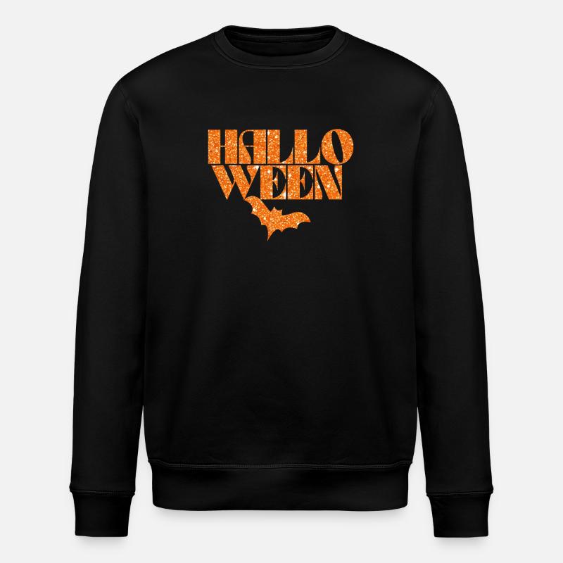Silhouette de chauve-souris orange d’Halloween - Sweat bio ROLLER Stanley/Stella Unisexe - noir