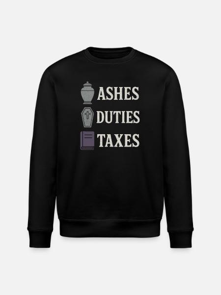 Leichenwissenschaft Dunkler Humor Tod Positiv - Stanley/Stella Unisex Bio-Sweatshirt ROLLER - Schwarz