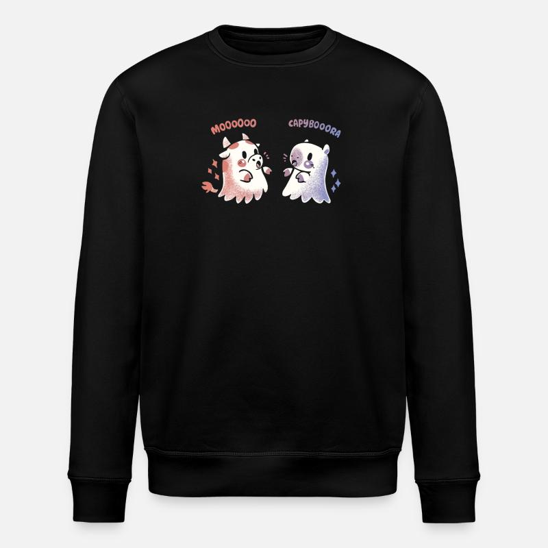 Effrayant Capy et vache - Sweat bio ROLLER Stanley/Stella Unisexe - noir