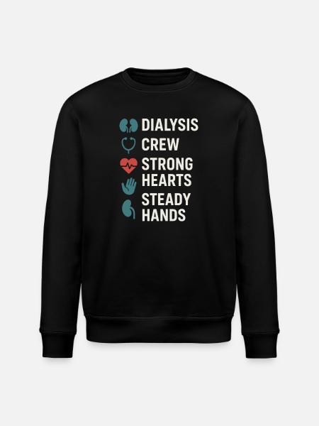 Dialyse Schwester Tech Nierenpflege Nephrologie - Stanley/Stella Unisex Bio-Sweatshirt ROLLER - Schwarz