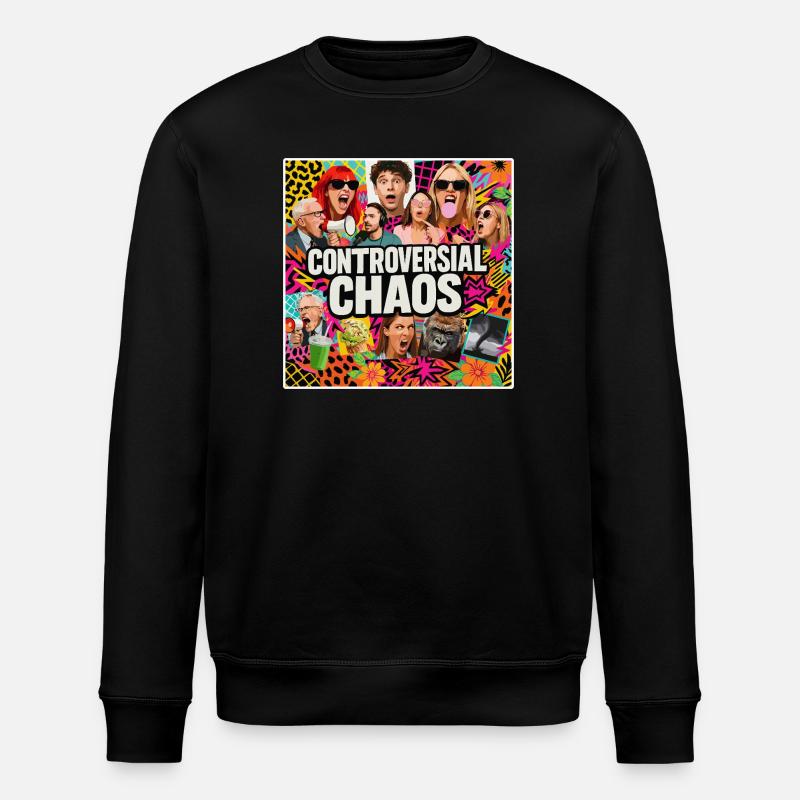 Controversial chaos - Stanley/Stella ROLLER Unisex Organic Sweatshirt - black