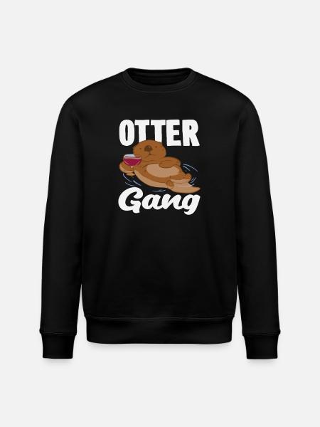 Bande dessinée loutre de mer - Sweat bio ROLLER Stanley/Stella Unisexe - noir