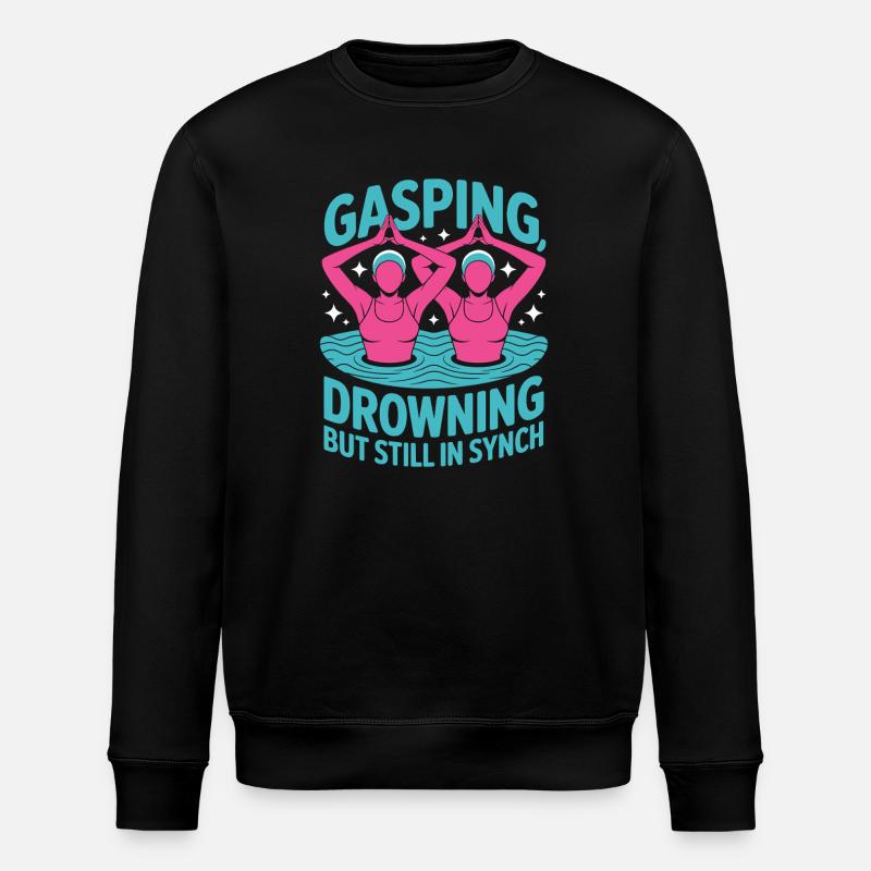 Synchronschwimmen Kunstschwimmen Wassersport - Stanley/Stella Unisex Bio-Sweatshirt ROLLER - Schwarz