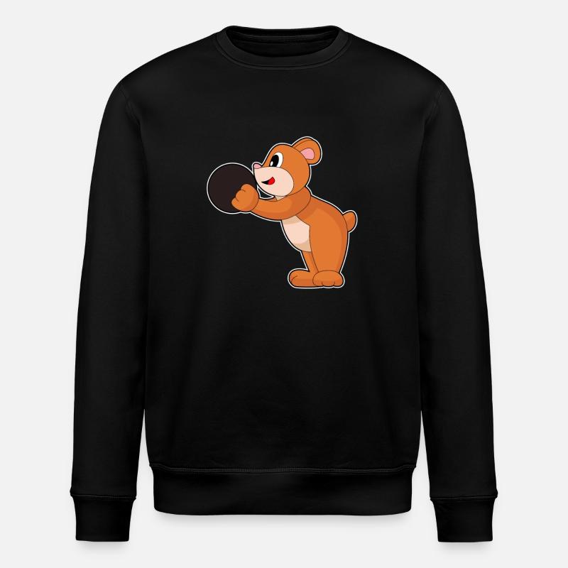 Bear Bowling Boule de bowling - Sweat bio ROLLER Stanley/Stella Unisexe - noir