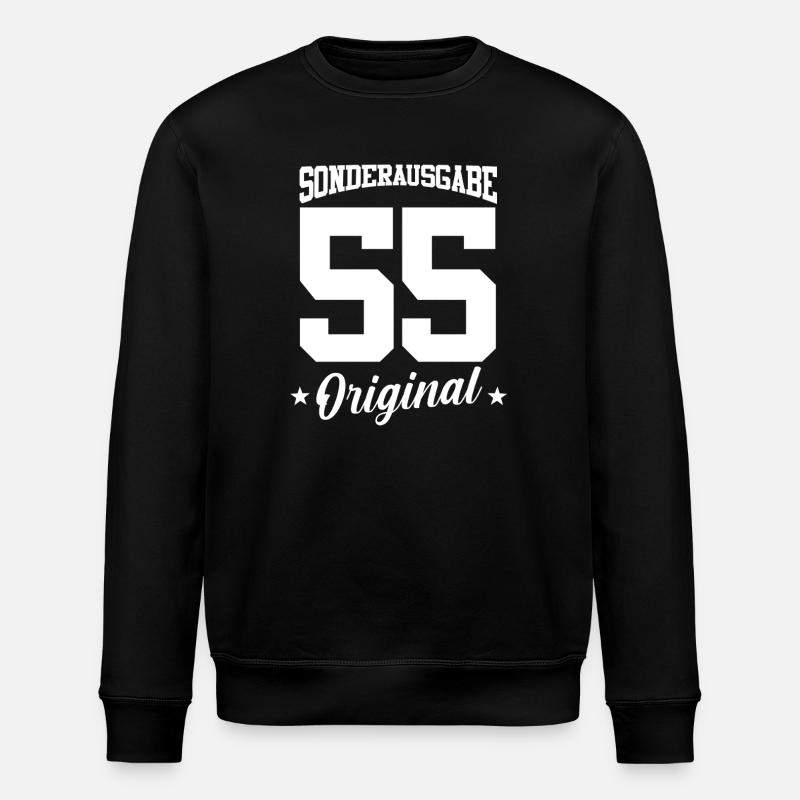 55 Anniversaire - Sweat bio ROLLER Stanley/Stella Unisexe - noir