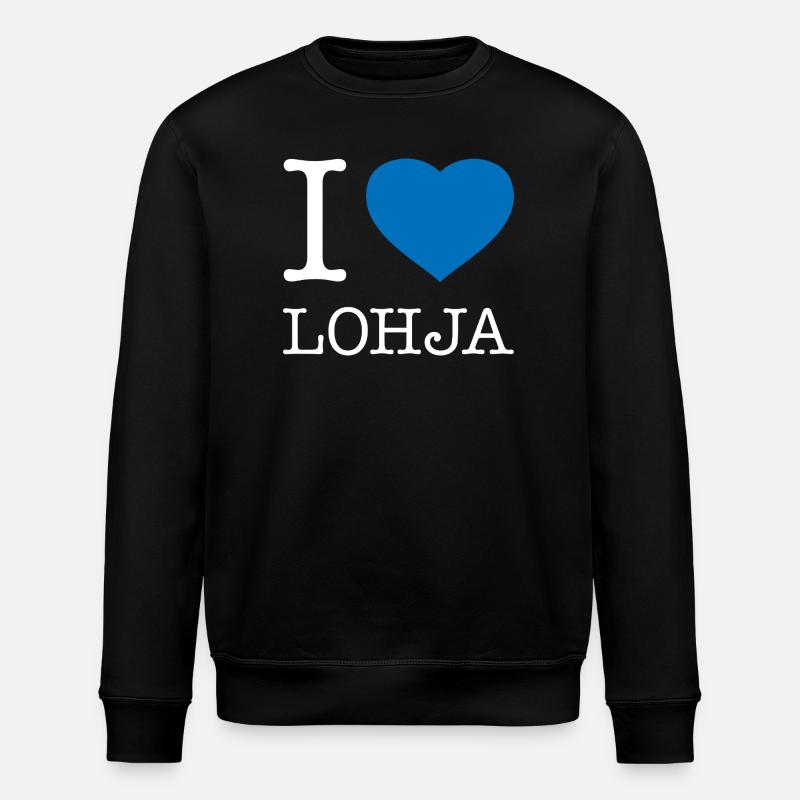 I love Lohja - Stanley/Stella Unisex Bio-Sweatshirt ROLLER - Schwarz