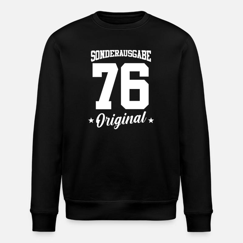 76 Anniversaire - Sweat bio ROLLER Stanley/Stella Unisexe - noir
