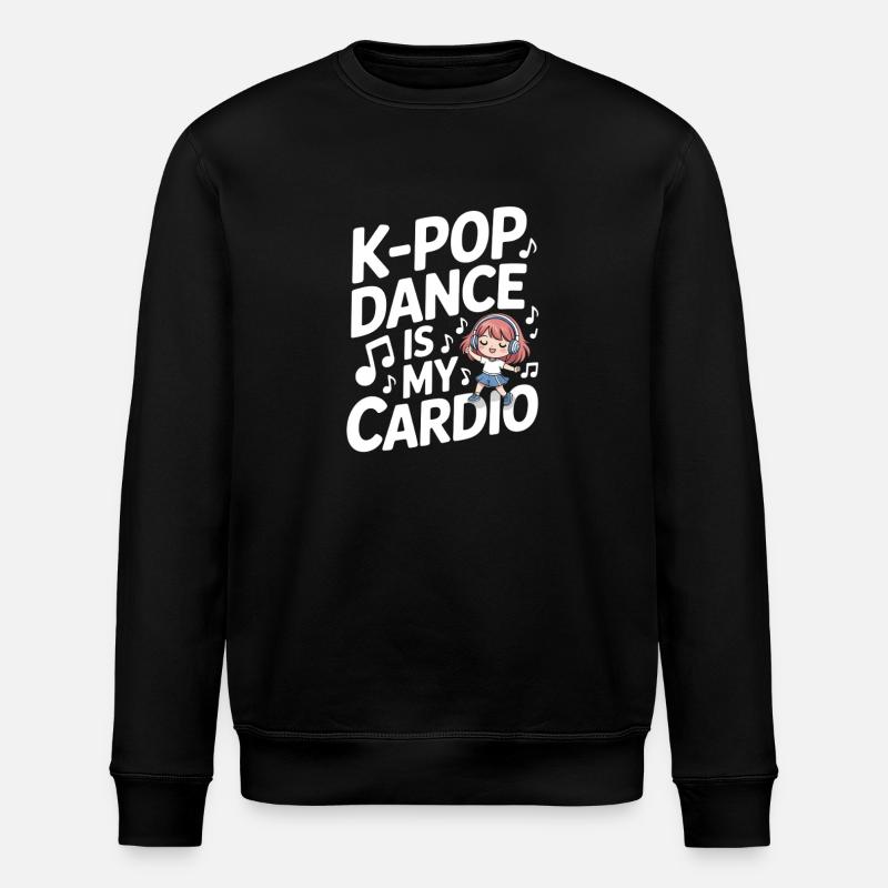 K-Pop Dance Funny Korea - Stanley/Stella ROLLER Unisex Organic Sweatshirt - black