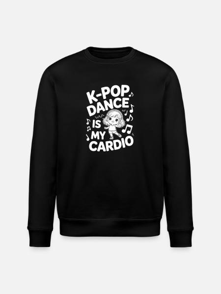 K-Pop Dance Funny Korea - Stanley/Stella ROLLER Unisex Organic Sweatshirt - black