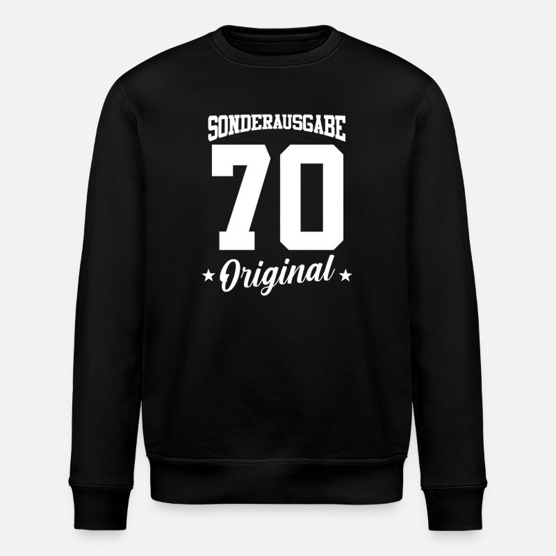 70 Anniversaire - Sweat bio ROLLER Stanley/Stella Unisexe - noir