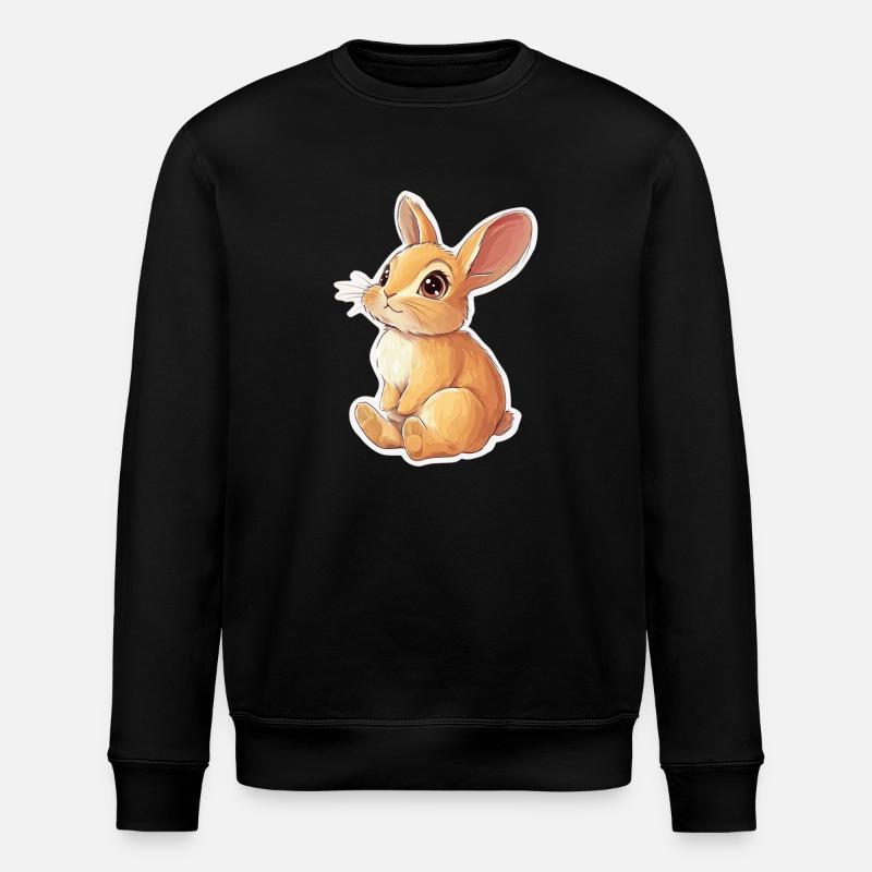 Hare - Stanley/Stella ROLLER Unisex Organic Sweatshirt - black