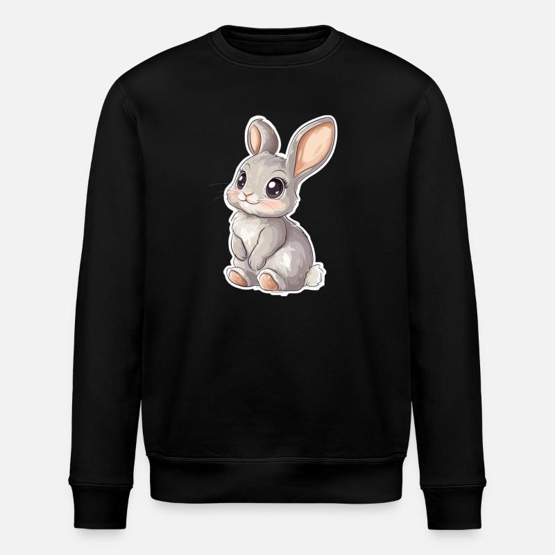 Hase - Stanley/Stella Unisex Bio-Sweatshirt ROLLER - Schwarz