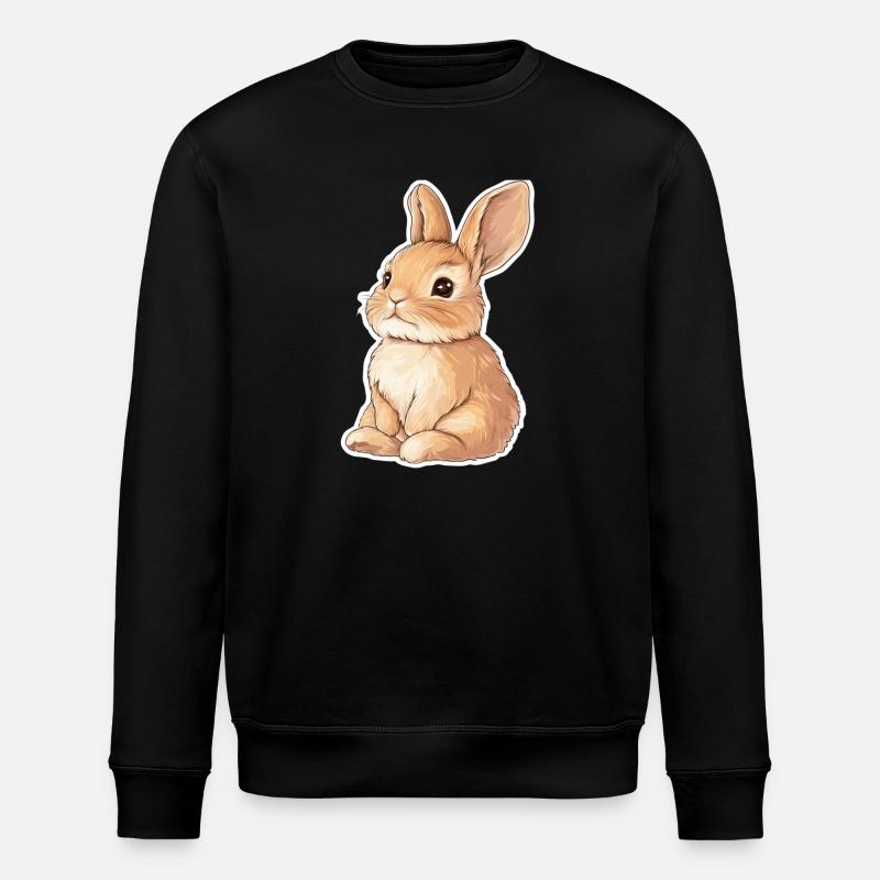 Hase - Stanley/Stella Unisex Bio-Sweatshirt ROLLER - Schwarz