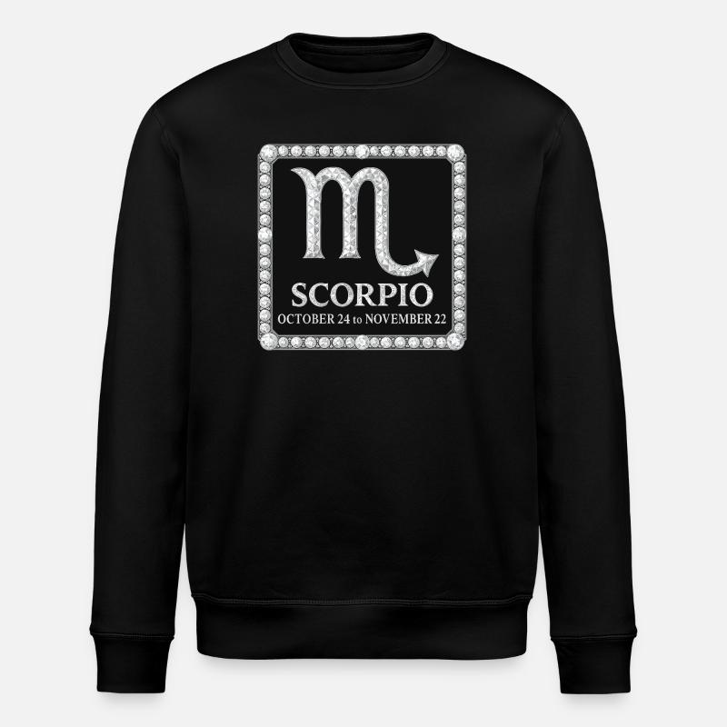 Sternzeichen Skorpion - Stanley/Stella Unisex Bio-Sweatshirt ROLLER - Schwarz