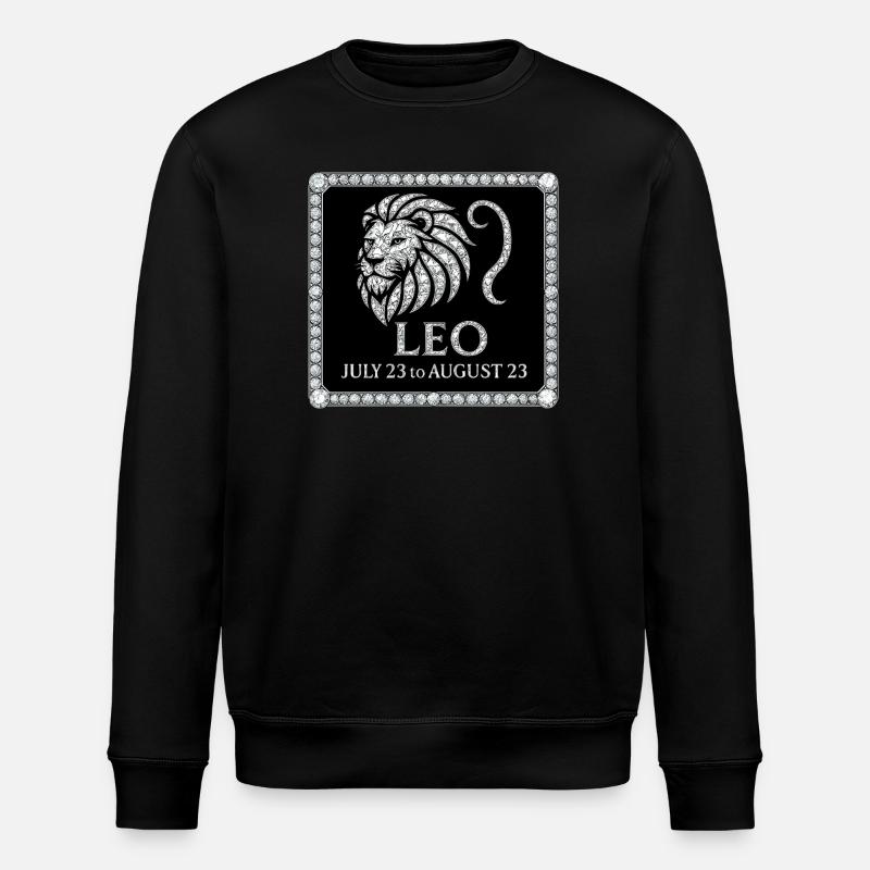 Signe du zodiaque Lion - Sweat bio ROLLER Stanley/Stella Unisexe - noir