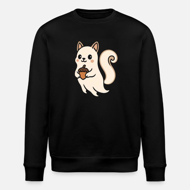 Eichhörnchen Emmi Akzent - Stanley/Stella Unisex Bio-Sweatshirt ROLLER - Schwarz