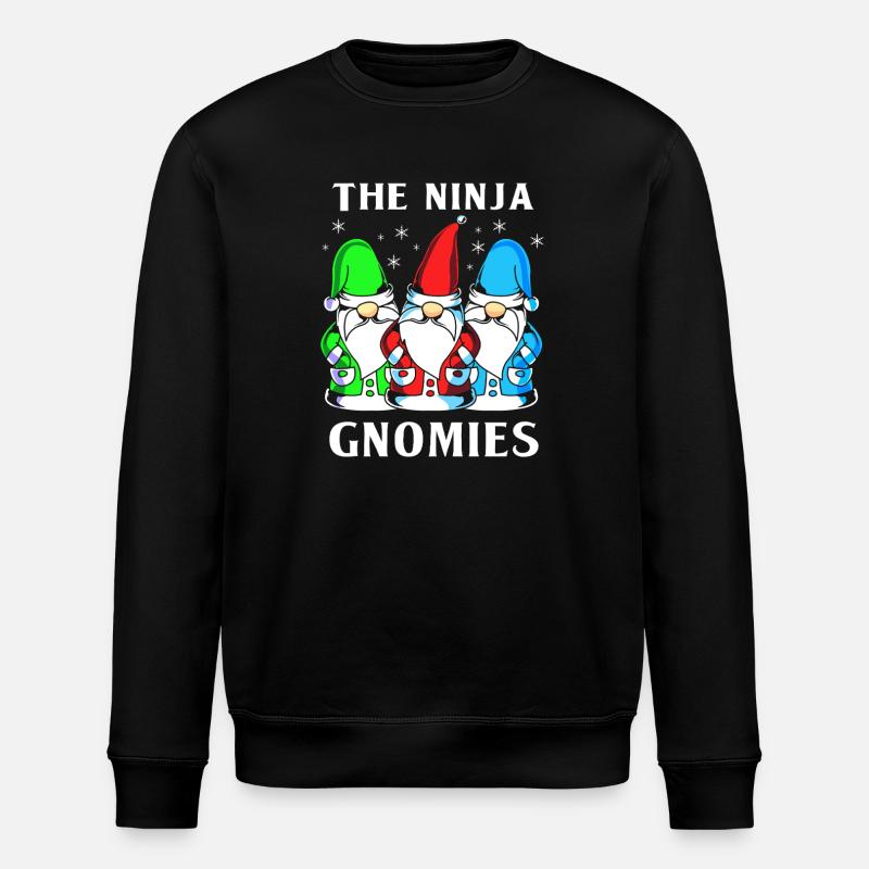 Gnome Ninja - Sweat bio ROLLER Stanley/Stella Unisexe - noir