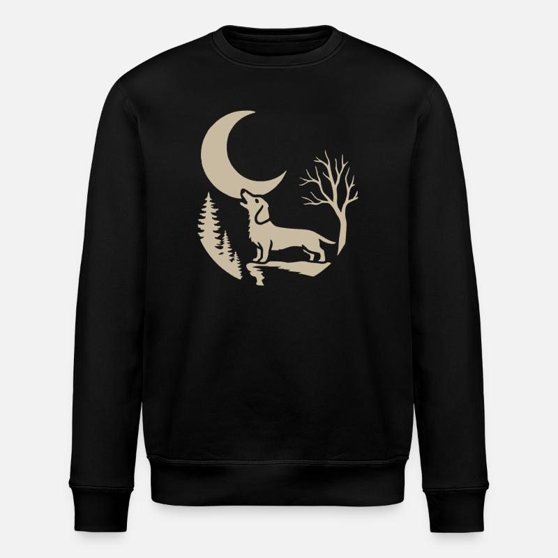 qui hurle avec le teckel - Sweat bio ROLLER Stanley/Stella Unisexe - noir