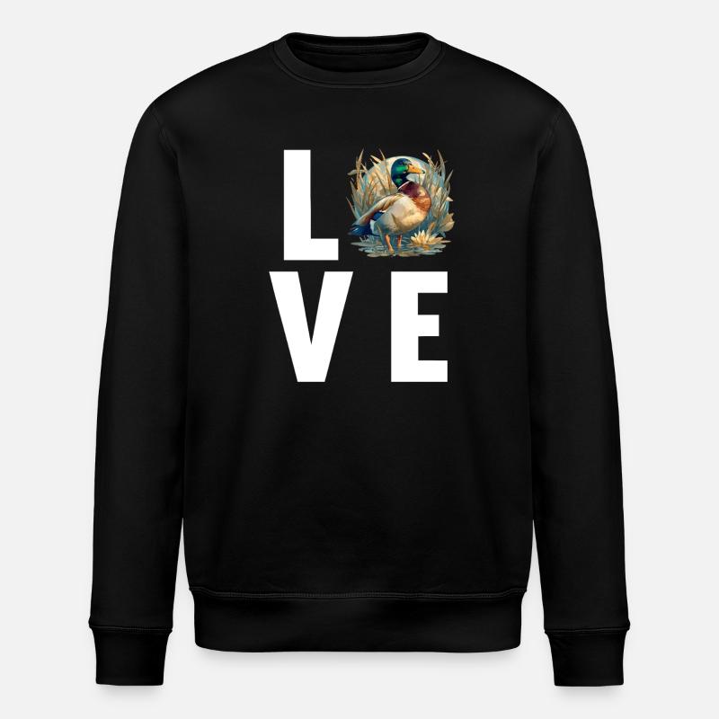 Enten Ente - Stanley/Stella Unisex Bio-Sweatshirt ROLLER - Schwarz