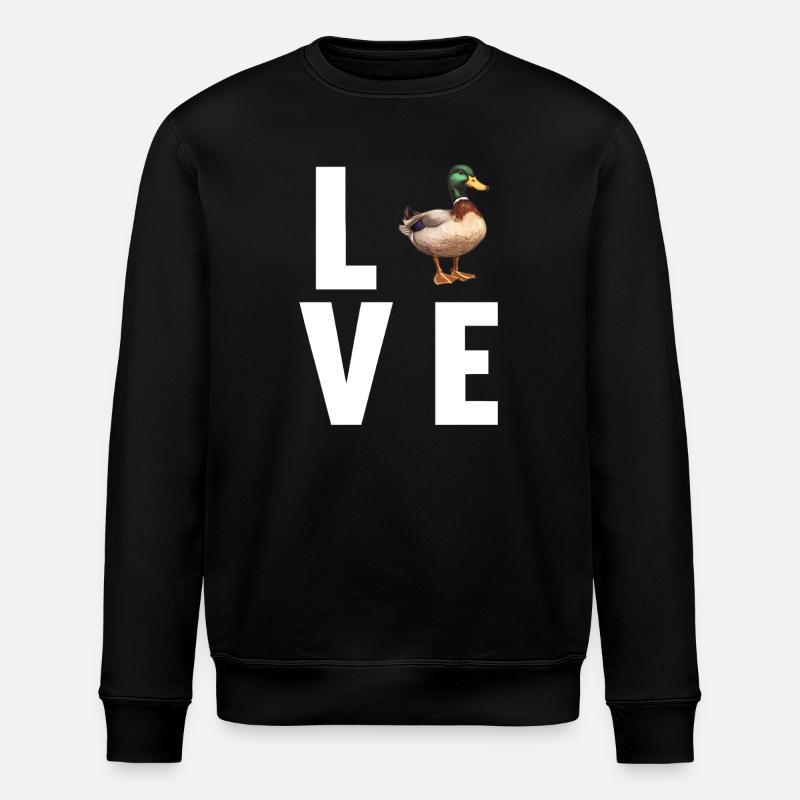 Ducks Duck - Stanley/Stella ROLLER Unisex Organic Sweatshirt - black