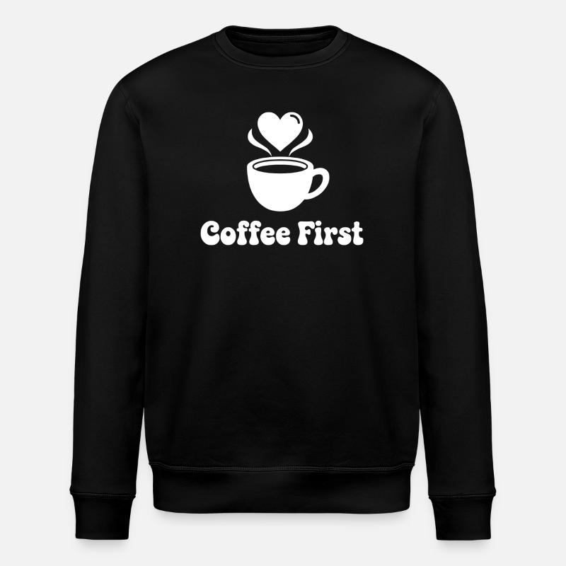 Café Premier Coeur Design - Sweat bio ROLLER Stanley/Stella Unisexe - noir