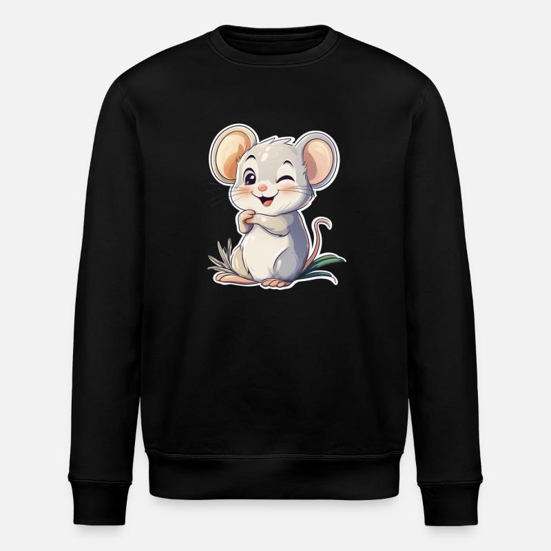 mouse - Stanley/Stella ROLLER Unisex Organic Sweatshirt - black