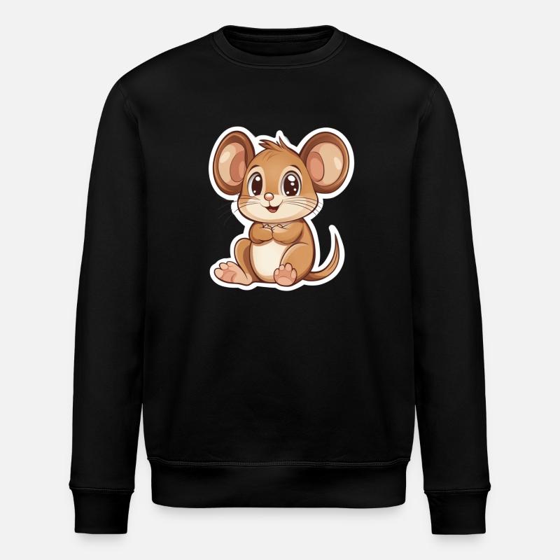 Maus - Stanley/Stella Unisex Bio-Sweatshirt ROLLER - Schwarz