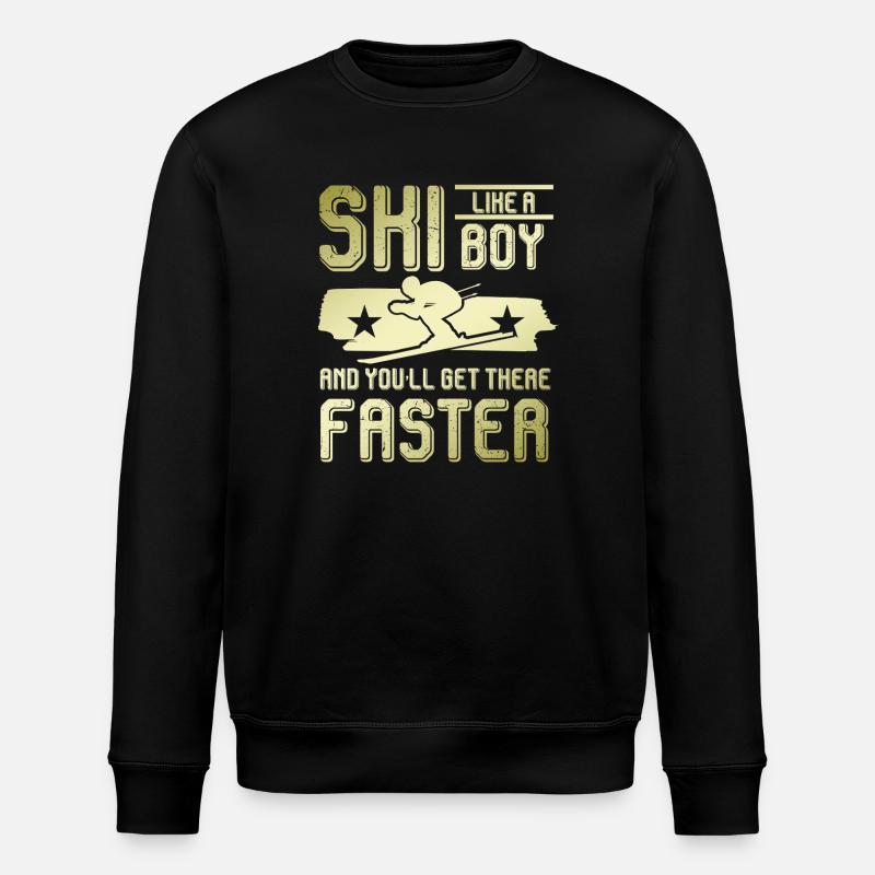 Ski Boy - Stanley/Stella ROLLER Unisex Organic Sweatshirt - black