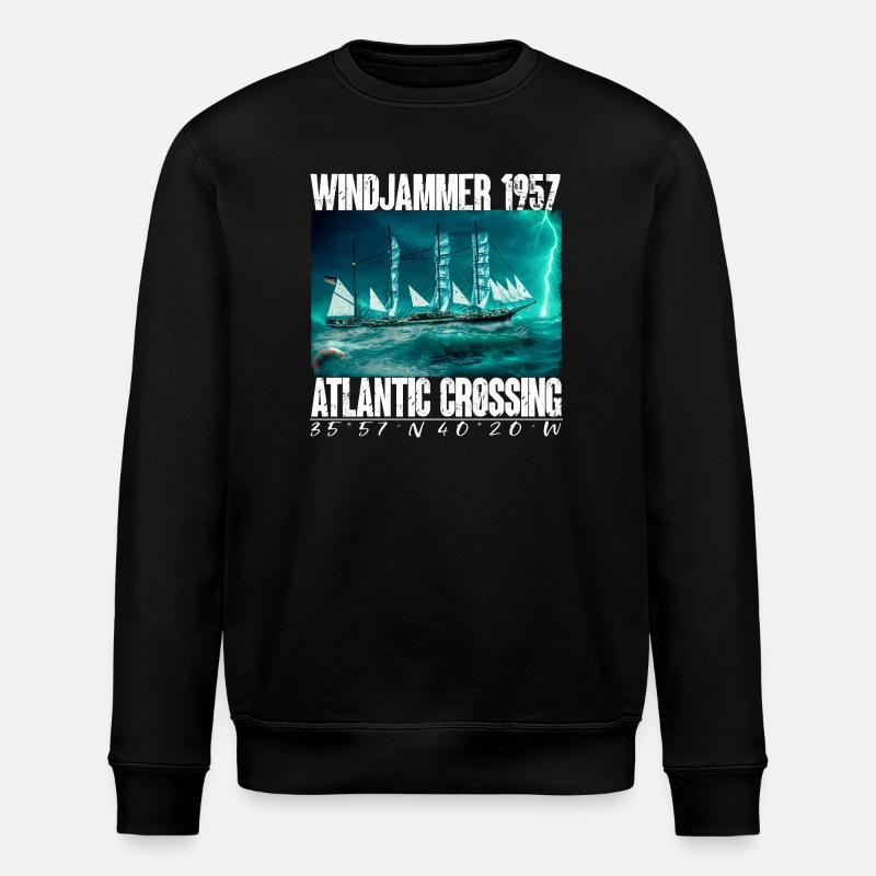Windjammer 1957 - Traversée de l’Atlantique - Sweat bio ROLLER Stanley/Stella Unisexe - noir