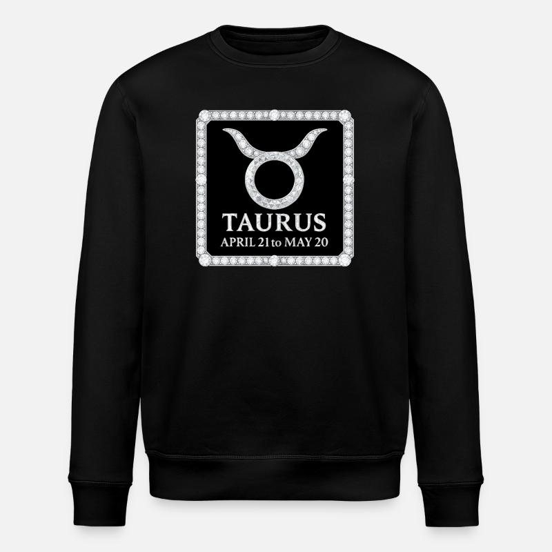 Signe du zodiaque Taureau - Sweat bio ROLLER Stanley/Stella Unisexe - noir