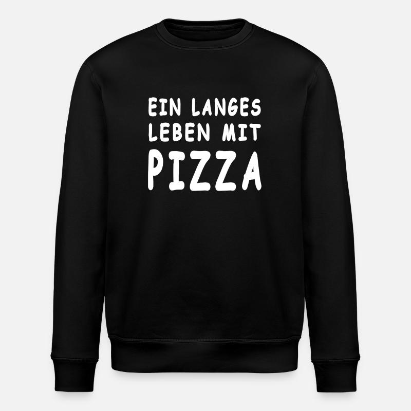 Pizza - Stanley/Stella ROLLER Unisex Organic Sweatshirt - black