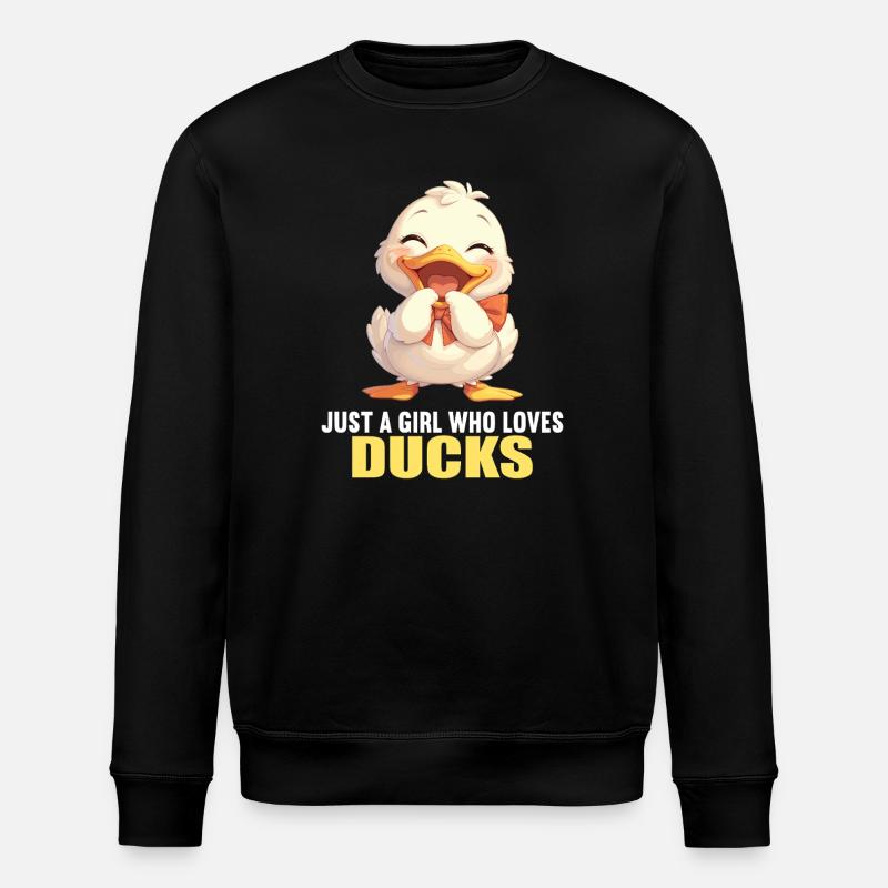 Ducks Duck - Stanley/Stella ROLLER Unisex Organic Sweatshirt - black