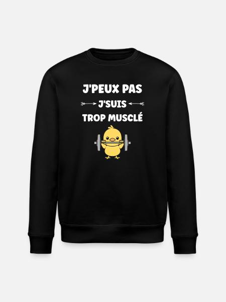Muscle Chicken and Heavyweights - Stanley/Stella ROLLER Unisex Organic Sweatshirt - black