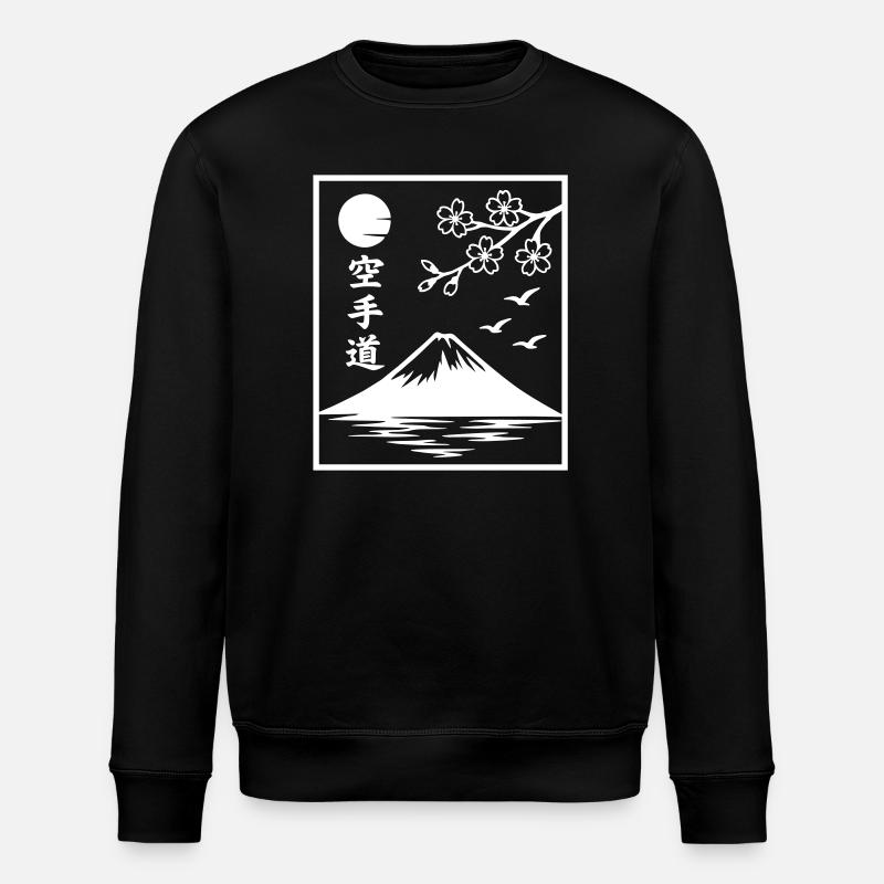 Karate Landschaft - Stanley/Stella Unisex Bio-Sweatshirt ROLLER - Schwarz