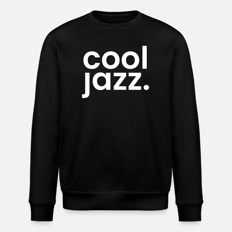 Coole Jazz Monochrome Typografie - Stanley/Stella Unisex Bio-Sweatshirt ROLLER - Schwarz