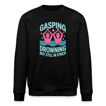 Synchronschwimmen Kunstschwimmen Wassersport - Stanley/Stella Unisex Bio-Sweatshirt ROLLER - Schwarz - Vorne - Nik (191cm)
