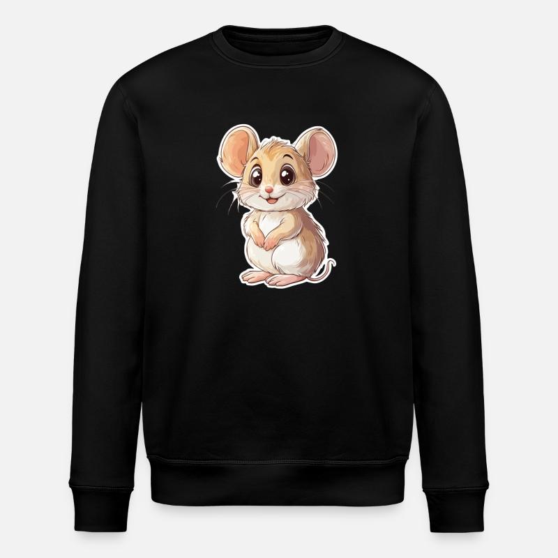 Maus - Stanley/Stella Unisex Bio-Sweatshirt ROLLER - Schwarz