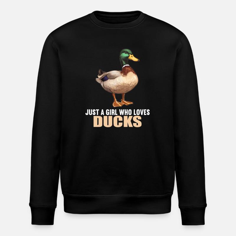 Ducks Duck - Stanley/Stella ROLLER Unisex Organic Sweatshirt - black