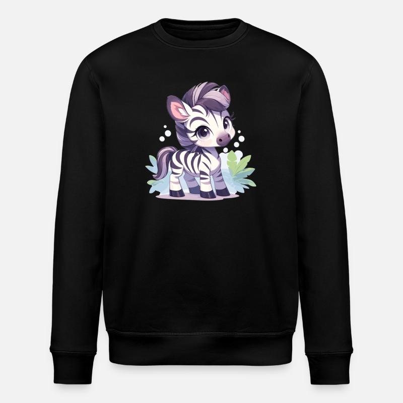 Zebras Zebra - Stanley/Stella ROLLER Unisex Organic Sweatshirt - black