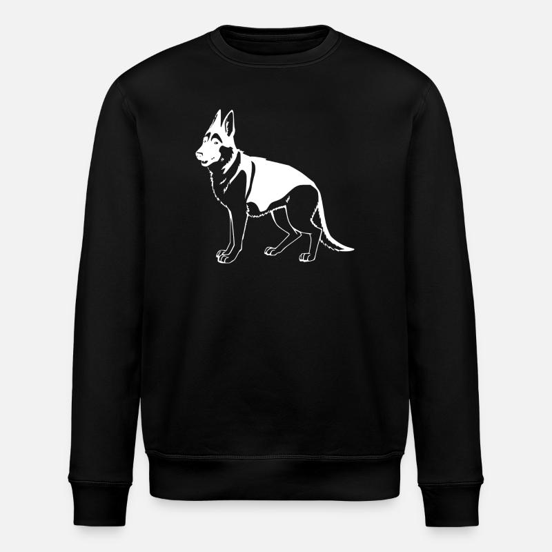 Chien de berger - Sweat bio ROLLER Stanley/Stella Unisexe - noir
