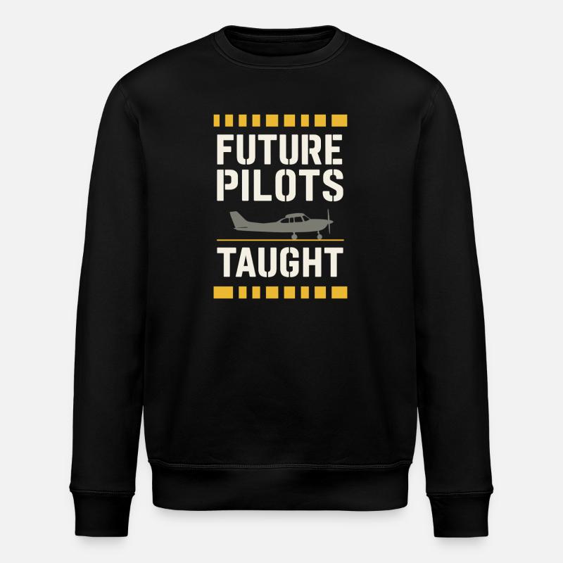 Fluglehrer Cfi Pilot Luftfahrtlehrer - Stanley/Stella Unisex Bio-Sweatshirt ROLLER - Schwarz