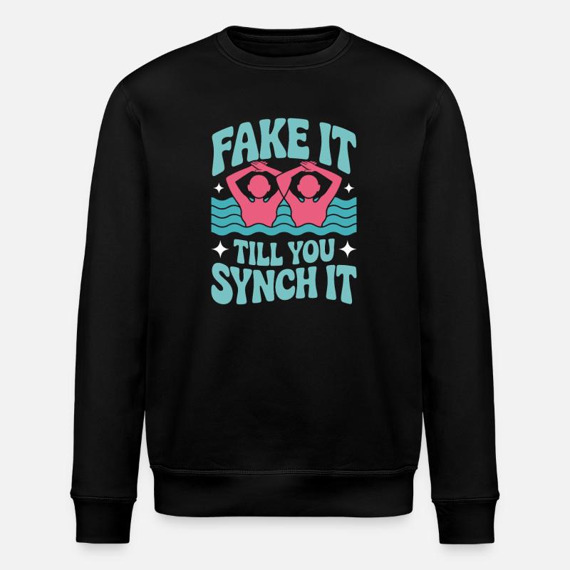 Synchronschwimmen Kunstschwimmen Wassersport - Stanley/Stella Unisex Bio-Sweatshirt ROLLER - Schwarz