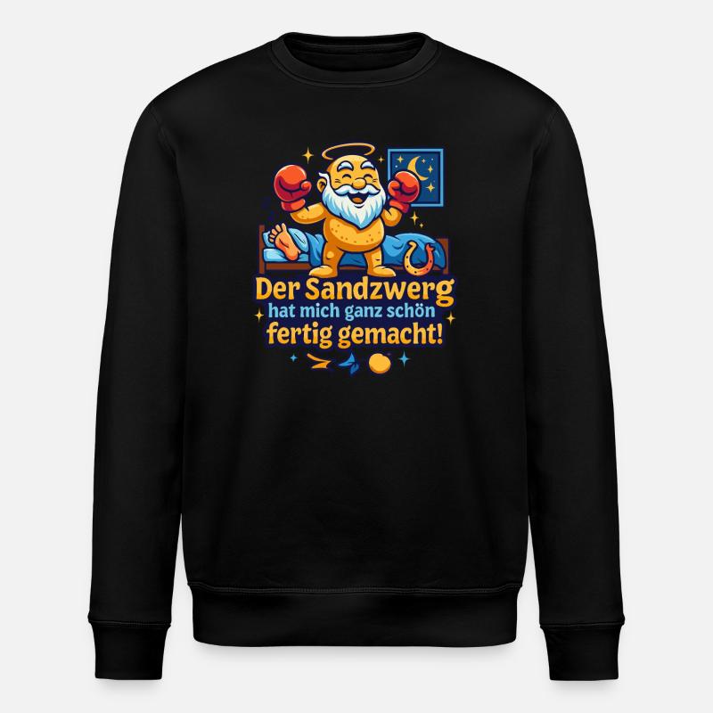 Der Sandzwerg schlägt zu ! - Stanley/Stella Unisex Bio-Sweatshirt ROLLER - Schwarz
