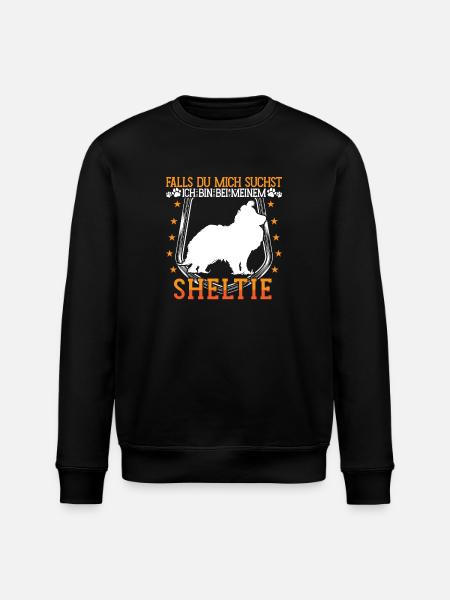 Samoyed is allergic sled dog - Stanley/Stella ROLLER Unisex Organic Sweatshirt - black