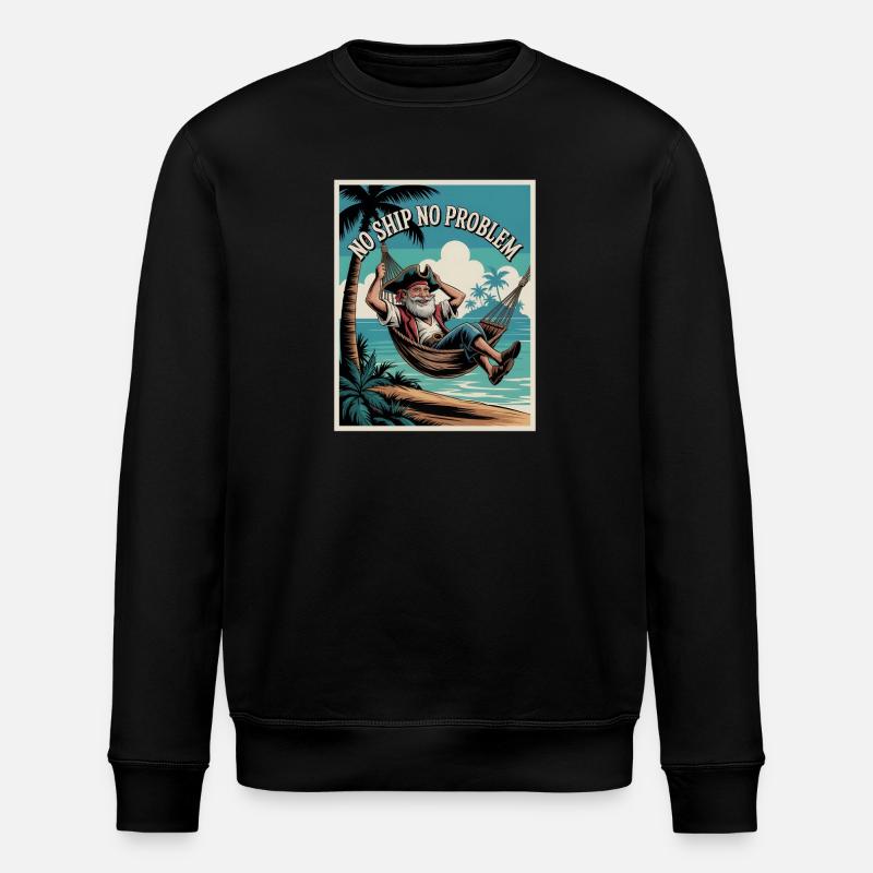 No Ship No Problem - Stanley/Stella ROLLER Unisex Organic Sweatshirt - black